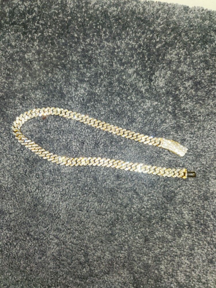 Iced Out Gold Colored Chain