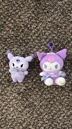 Kuromi (plushies, bags, and keychain)