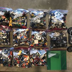LEGOS Mix , 2 pound bags Also Motorcycle And House