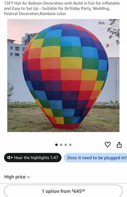 13 ft balloons inflatable