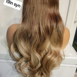 Blonde Halo Halo Hair Extension 19in Syntheti C