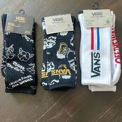 Vans Crew Socks Men’s 9-13