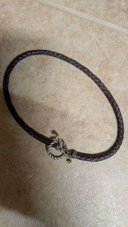 Braided Leather Necklace 
