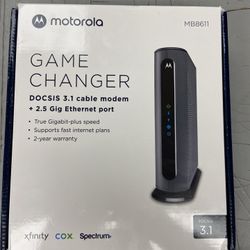 Motorola MB8611 Game Changer DOCSIS 3.1 Cable Modem