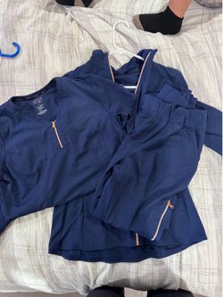 Cherokee Statement navy scrub set jacket, jogger and top