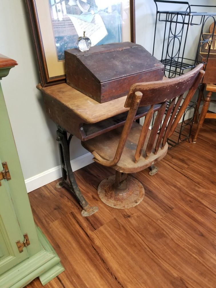 Antique School Desk