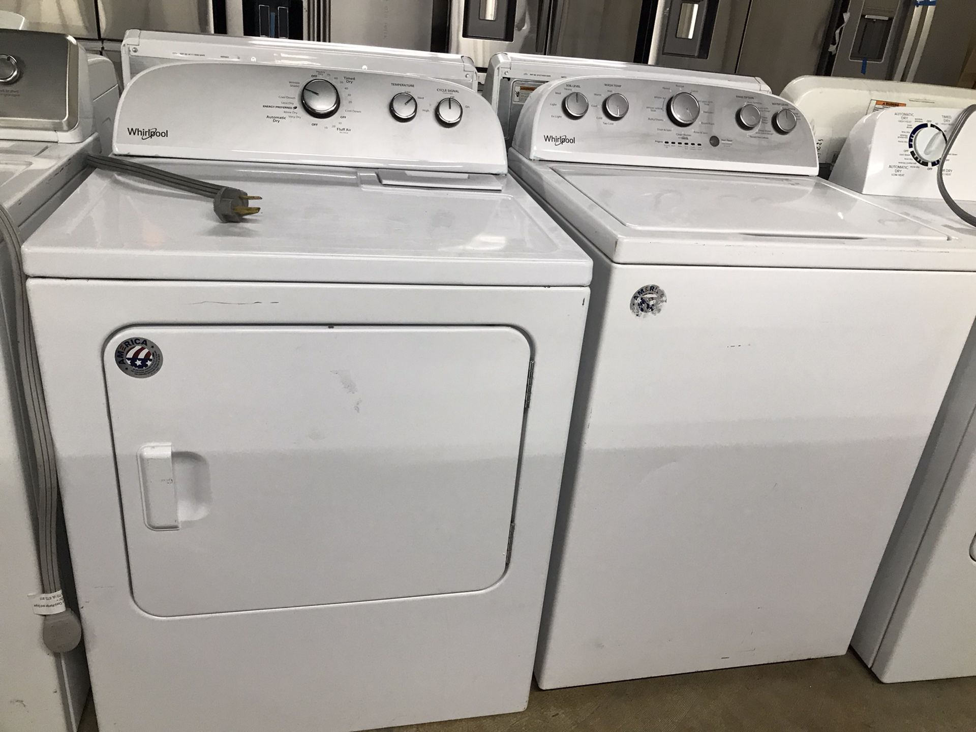 Whirlpool washer and dryer set
