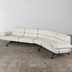 De Sede DS 470 Cream Leather Sofa 