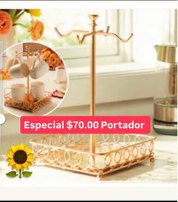 Portador Elegante Para 8 Tazas línea Widflower Princess House Ventas Finales