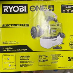 18V Electrostatic Sprayer 1/2 Gallon Ryobi