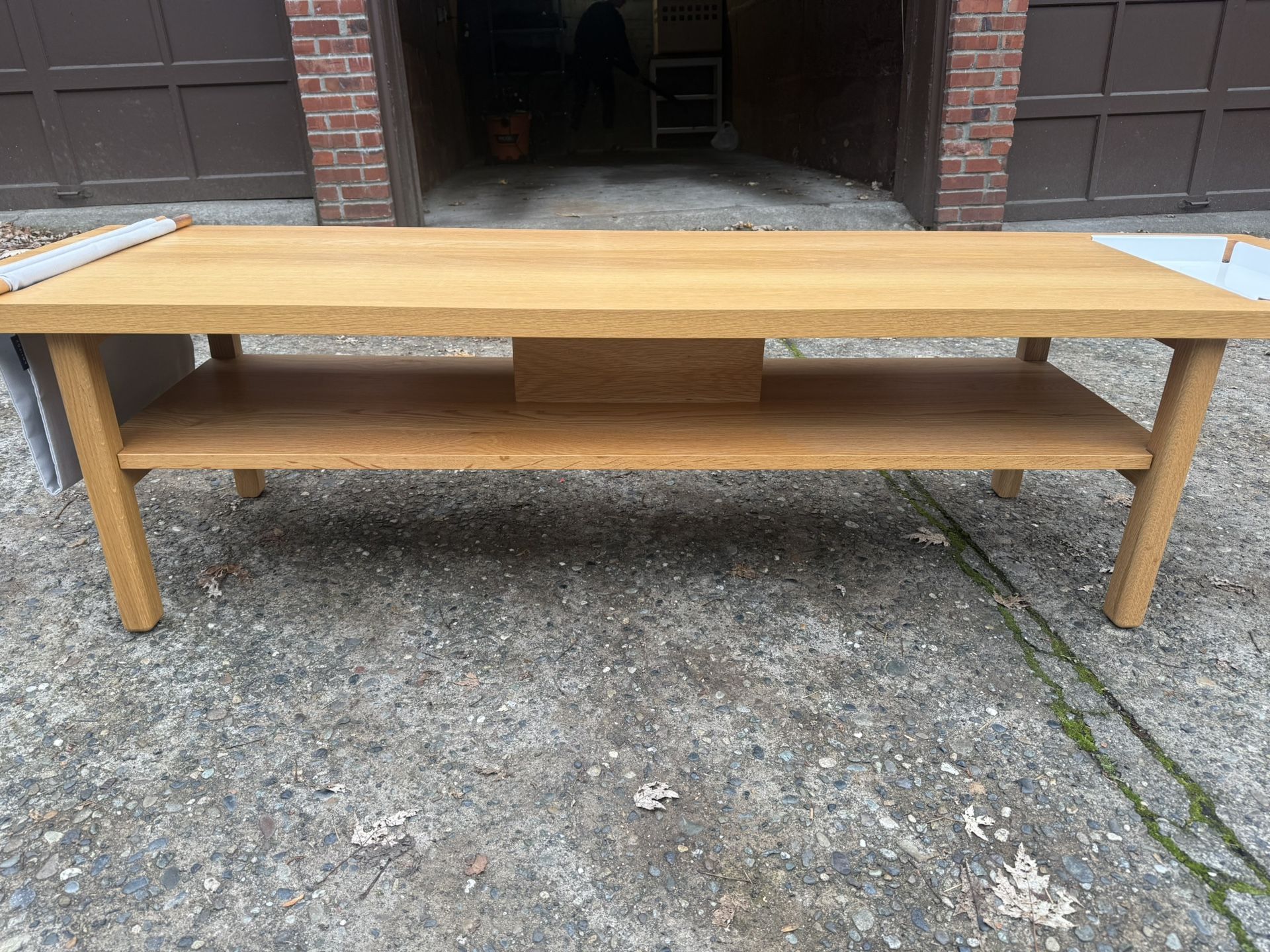 Artifox White Oak Bench - Multi-Functional Storage Bench/Media Console - $1200 