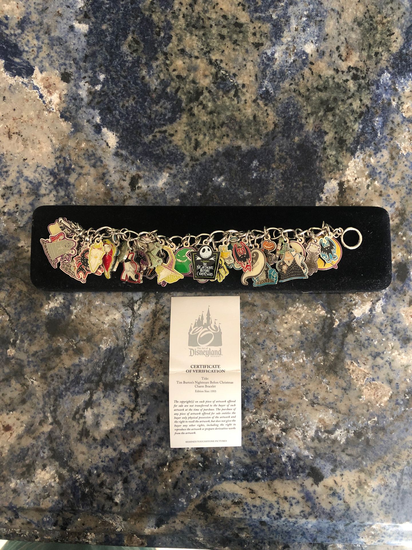 1993 Limited Edition Nightmare Before Christmas Charm Bracelet
