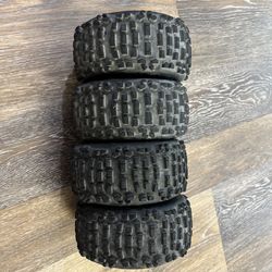 v6 Arrma Notorious 6s BLX dBoots Backflip Tires Black 17mm Wheels