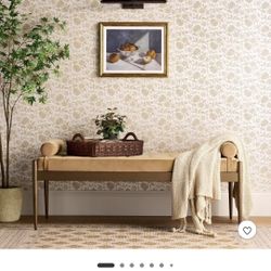 Bolster Tufted Bench Studio McGee (OpenBox) NEW