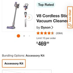 V8 Cordless Stick Vacuum Cleaner
by

Dyson
