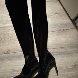 Balmain Paris Thigh High Boots Sz 40