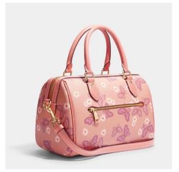 Coach Rowan Satchel Bag with Lovely Butterfly Print