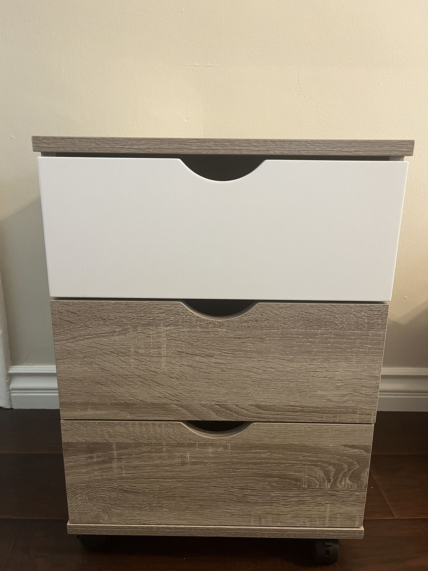 Office Side Table With Wheels/File Cabinet