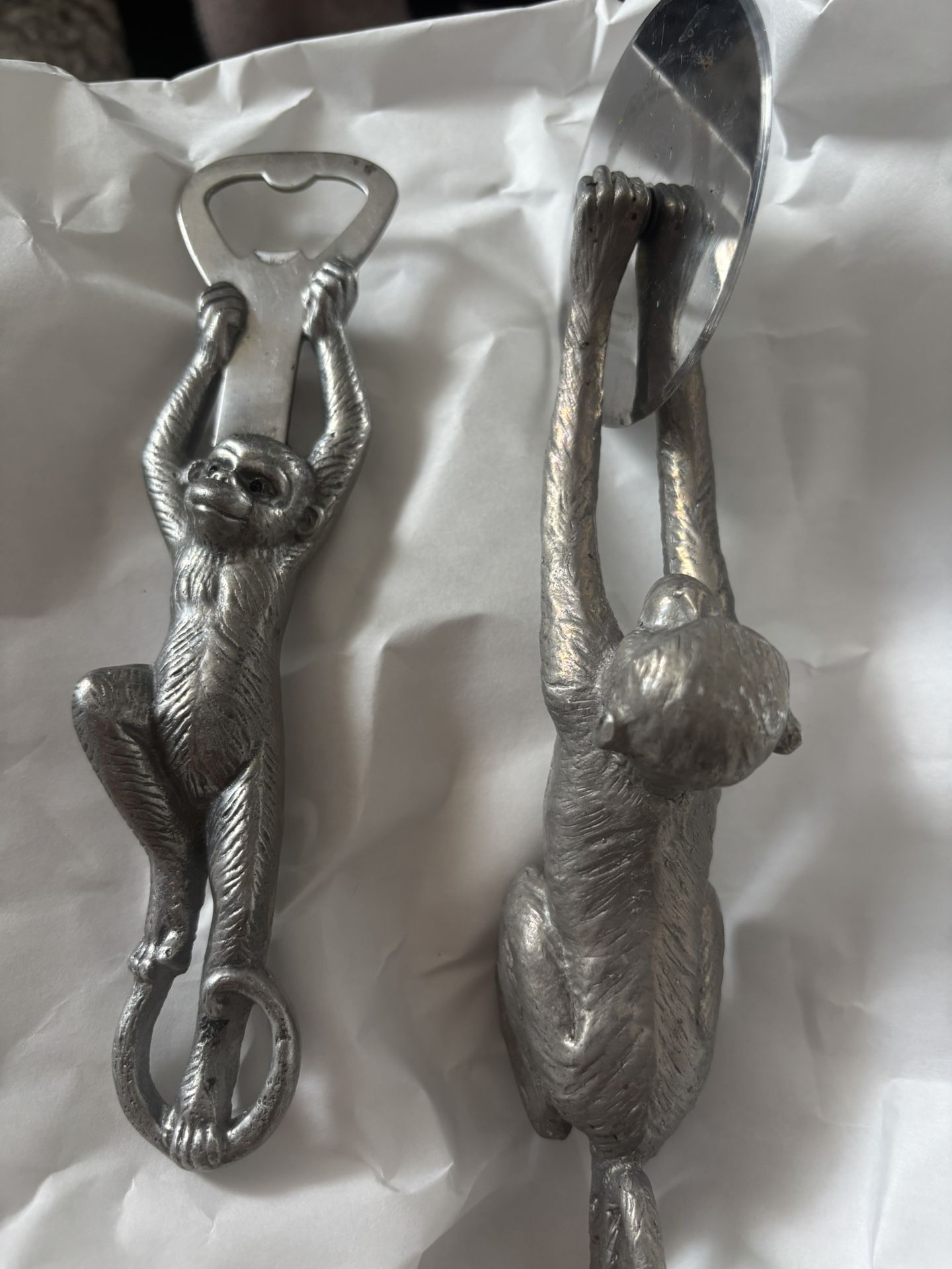 Neiman Marcus Arthur Court Monkey Pizza Cutter Bottle Opener retired kitchen