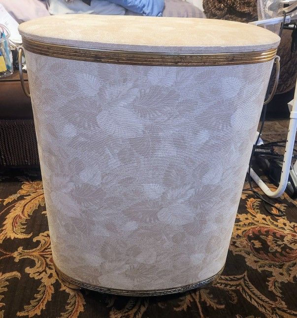 Vintage c1960's Laundry Hamper $75.00