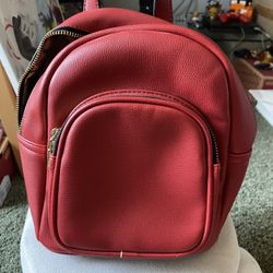Red Small Backpack 