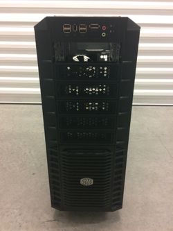 Cool master full size PC tower case with fans