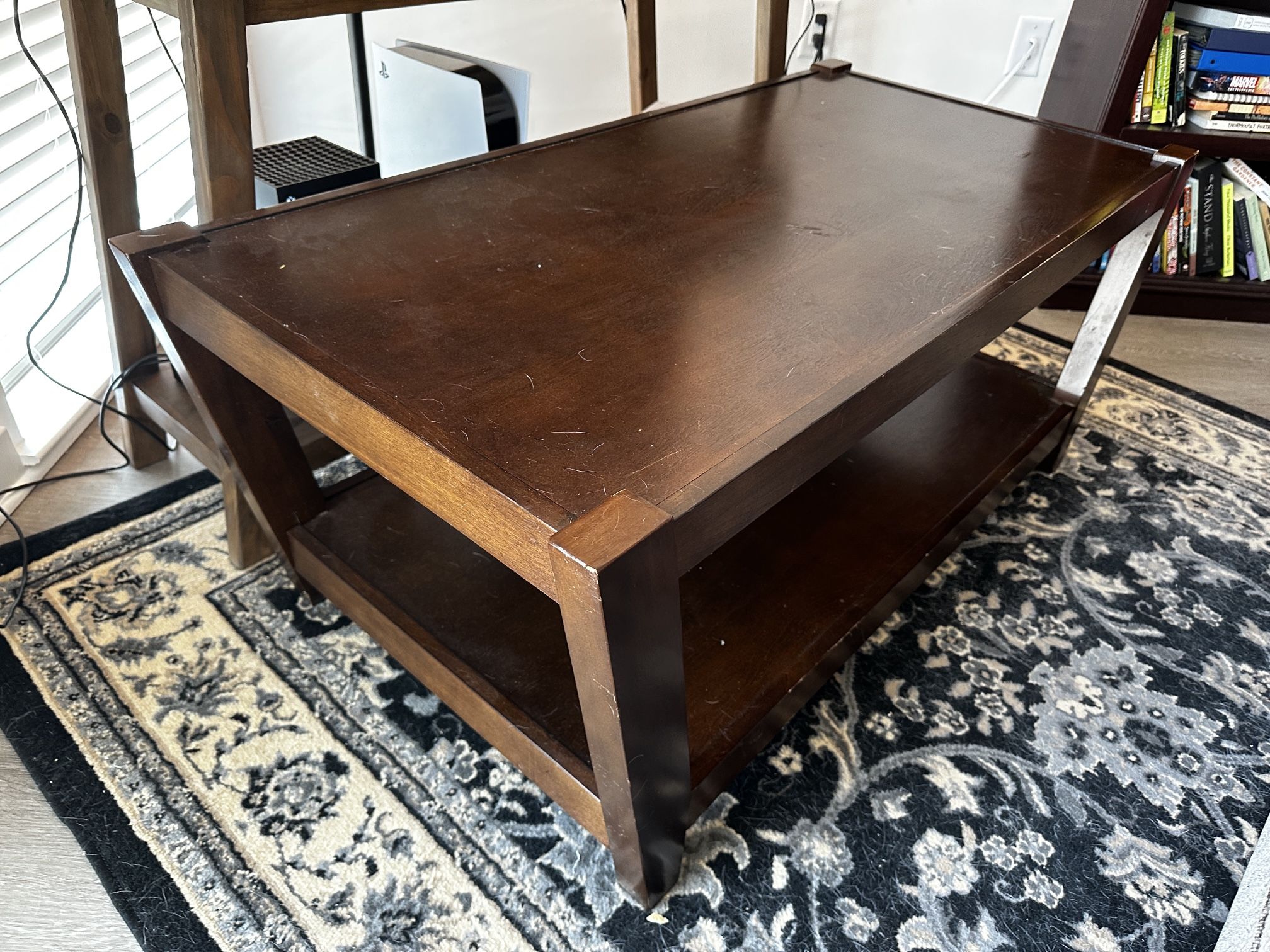 Solid Wood Coffee Table With Light Wear