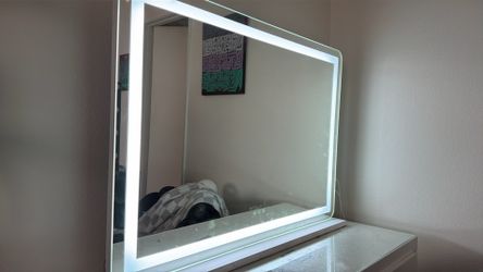 Vanity mirror LED with charging port 39.4x30