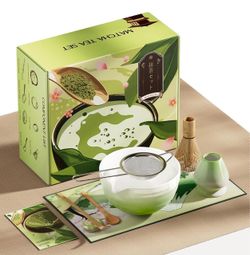 Matcha Whisk Set - 8 Pcs Tea Set with Bamboo Whisk and Holder