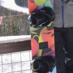 2 Snowboards For Sale With One Set Of Bindings And A Bend New DaKine el Board Bag