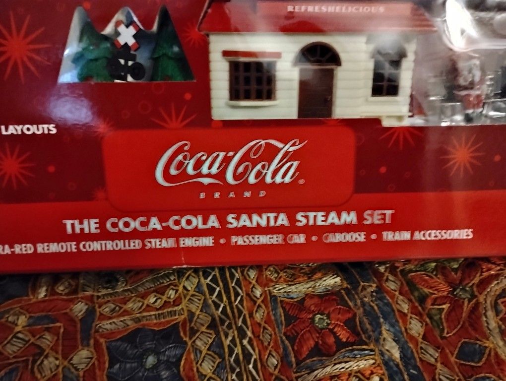 Coke cola Train Set New In Box !
