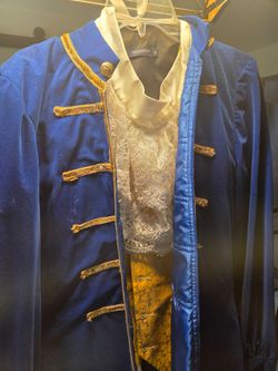 Disney Beauty and the Beast Prince Beast Costume – Royal Blue Velvet & Gold – Size M