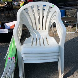 White Plastic Patio Chairs