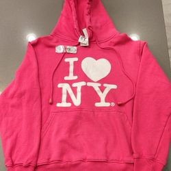 Brand New With Tags! Size Small Hooded I Love New York Sweatshirt