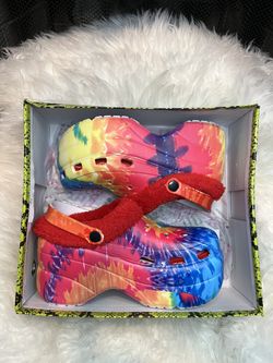Cape Robbin Women Tie Dye Clog Platform Shoes Slippers