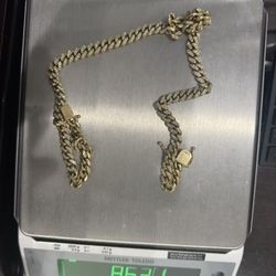 Solid Gold Cuban Link w/ VVS Diamonds – 86.31g