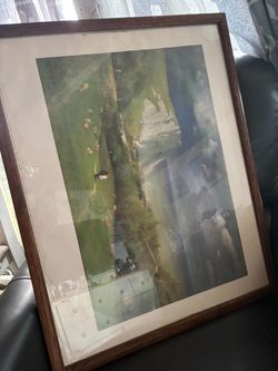 Framed Countryside Landscape Art Print