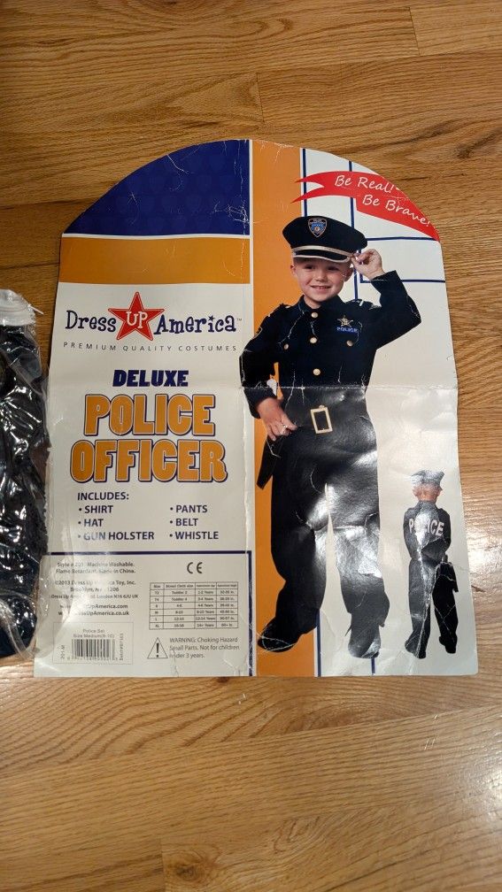 Kids Halloween Costume Policeman
