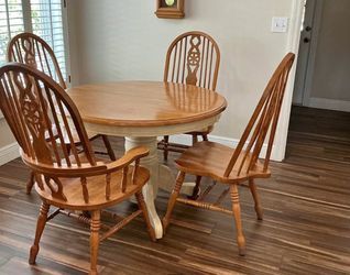 Dining table and chairs