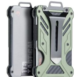 1TG Tactical Minimalist Slim Wallet with Money Clip, Front Pocket RFID
