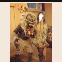 Halloween Mask Costume Werewolf With Claws And Frankenstein