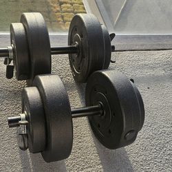 ADJUSTABLE DUMBELL SET