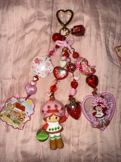 Strawberry Shortcake & Hello Kitty Purse Charm