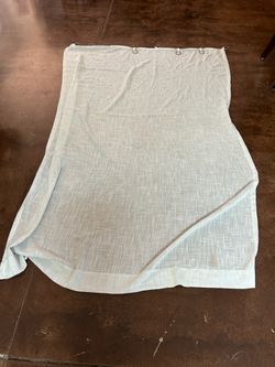 Curtains with hooks & rod