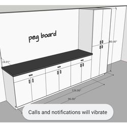 Garage Work Bench And Cabinets 