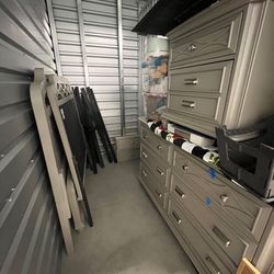 Full Size Bed Frame With Two Drawers 6 Drawer Dresser With Back Mirror And Small Night Stand