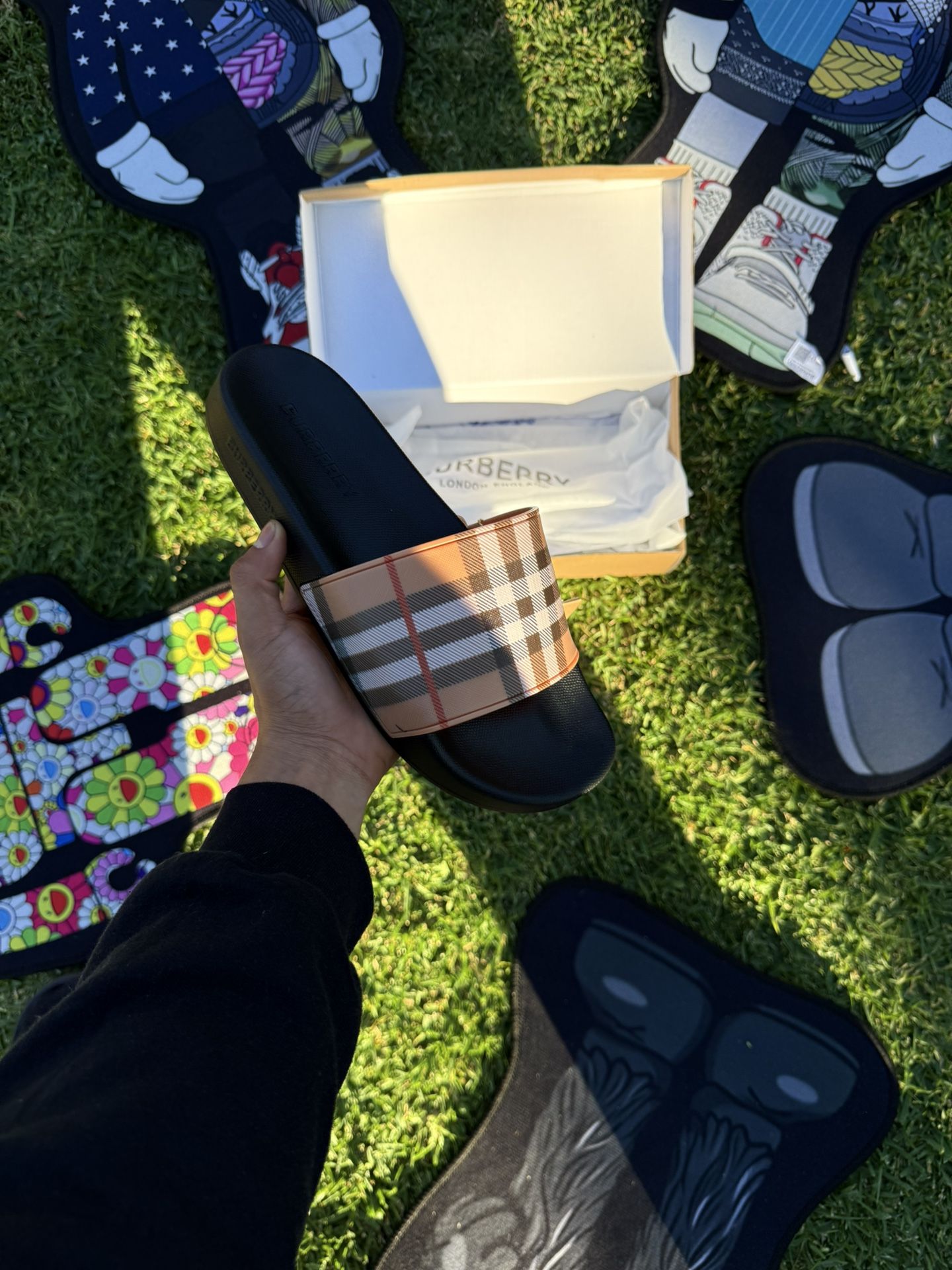 Burberry slides