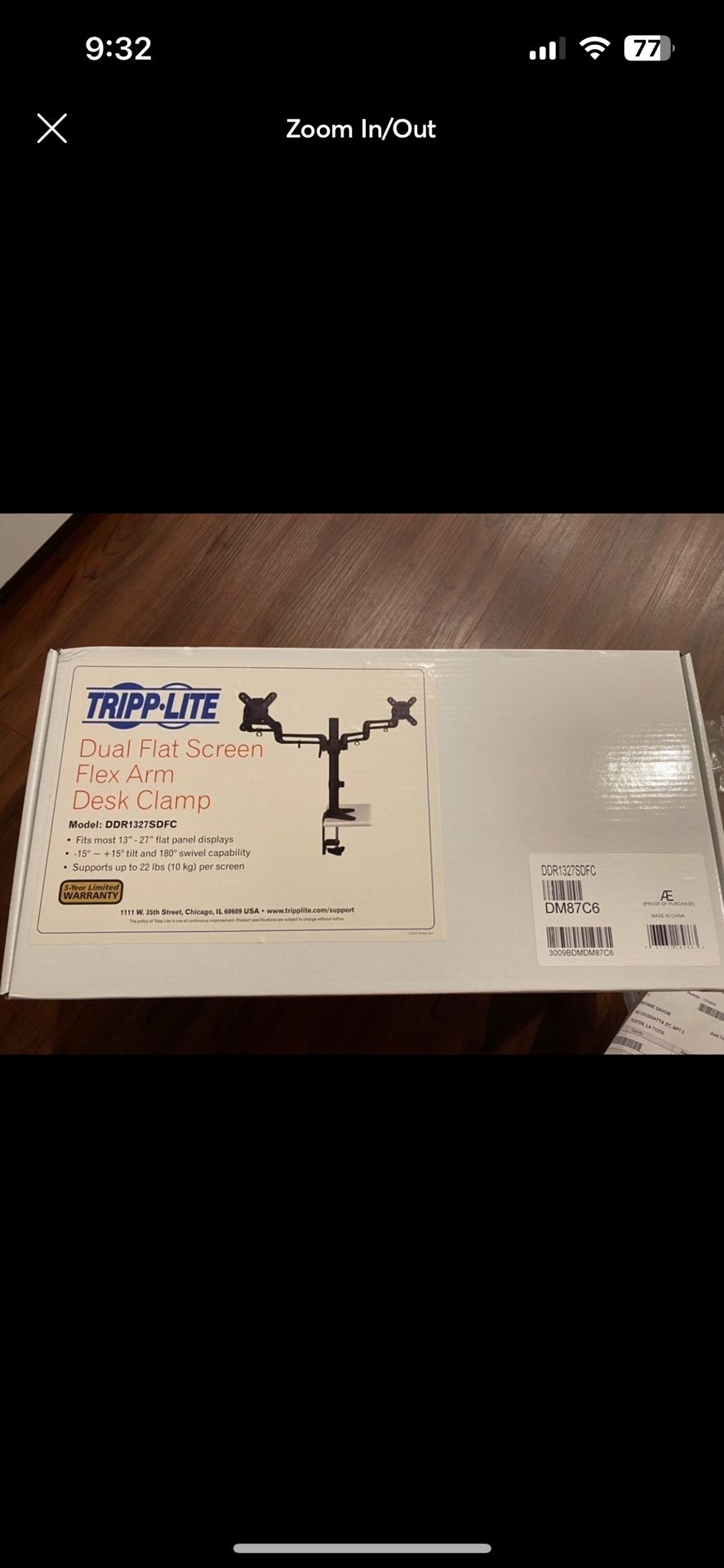 Dual Monitor Desk Clamp