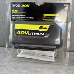Ryobi 40V Lithium-Ion 6.0 Ah High Capacity Battery