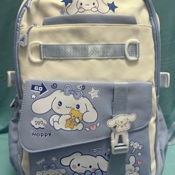 Brand New Cinnamoroll Backpack With Accessories